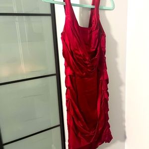Silky Red Dress